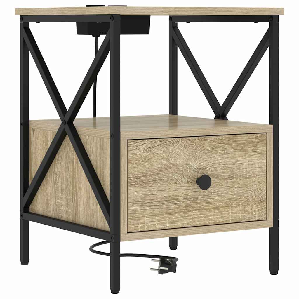 Nachttisch Sonoma-Eiche 41,5 x 40,5 x 55 cm Holzwerkstoff